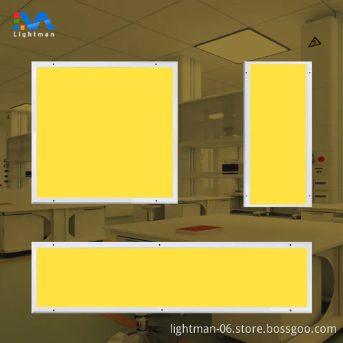 32W 60x60 Anti-UV Yellow Cleanroom LED Panel Light